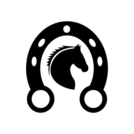Horse head in horseshoe