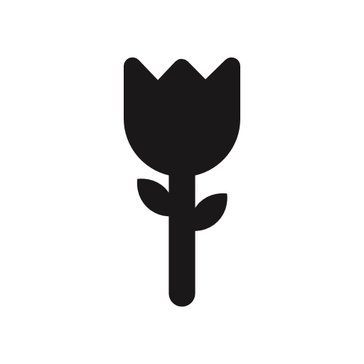 Flower silhouette photography interface symbol