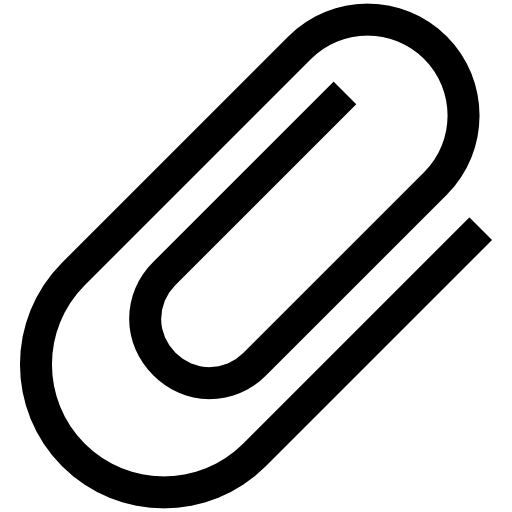 Paper clip attach interface symbol