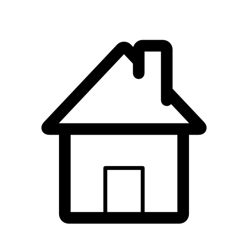 Home interface symbol of a house