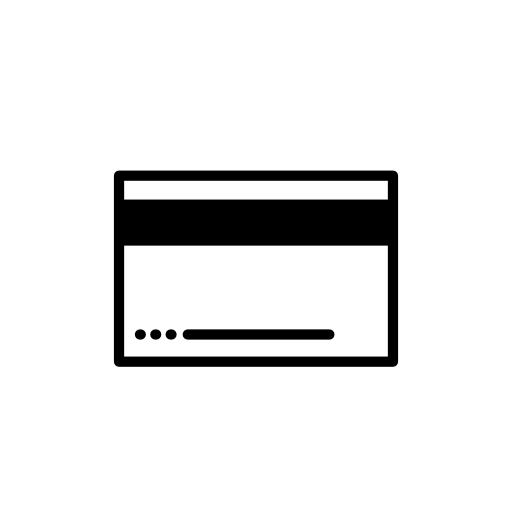 Credit card, IOS 7 interface symbol