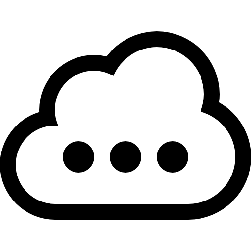 Cloud with three menu dots