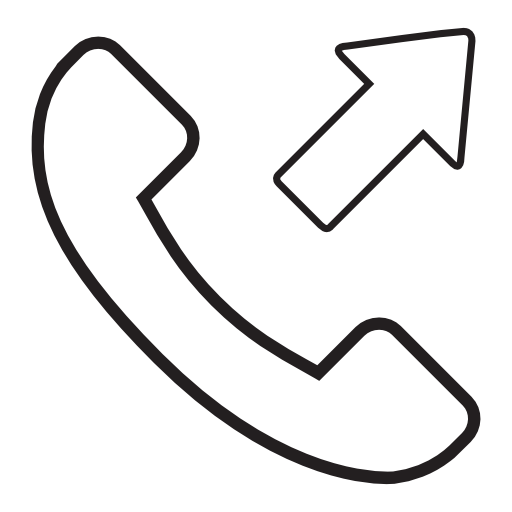 Outgoing call, IOS 7 interface symbol