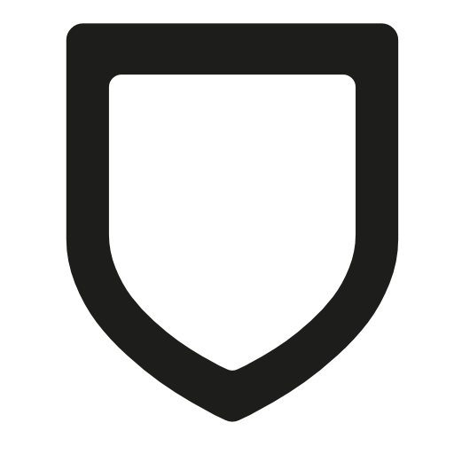 Shield shape outline