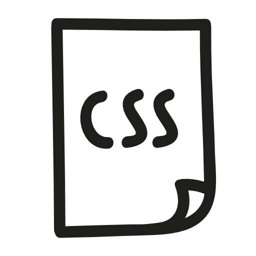 Css file hand drawn outline