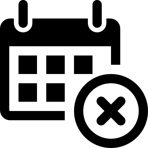 Calendar delete button