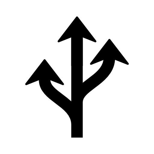 Triple arrow merging to one