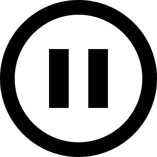 Pause button outline