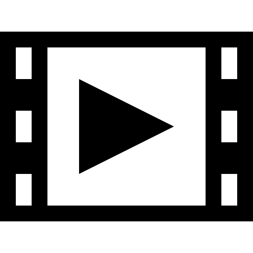Film strip with a triangle inside