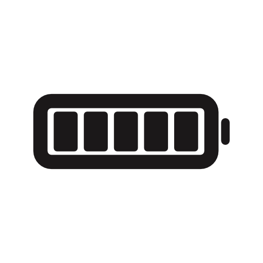 Full battery charge status interface symbol