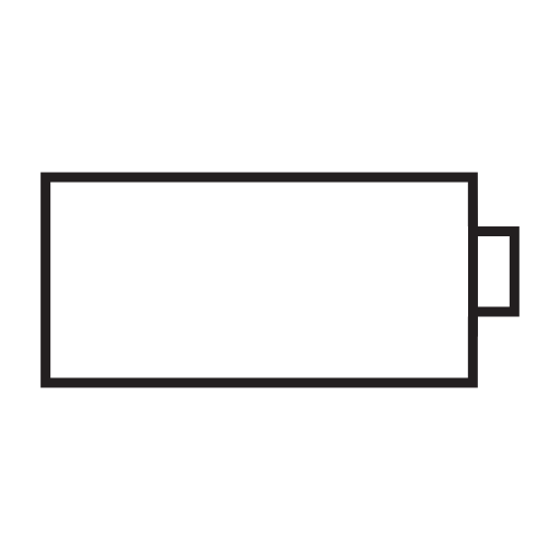 Empty battery outline
