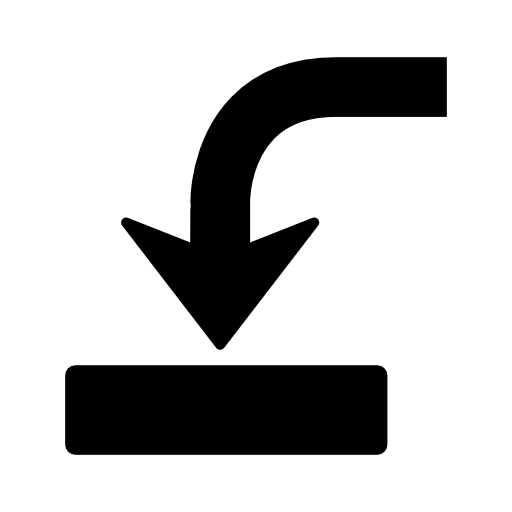 Arrow into drive symbol