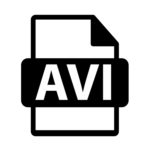 Avi video file format symbol
