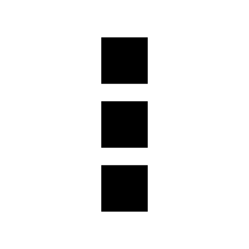 Ellipsis three vertical squares menu interface symbol