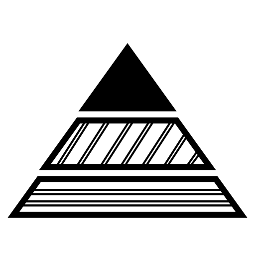 Triangular pyramid graphic