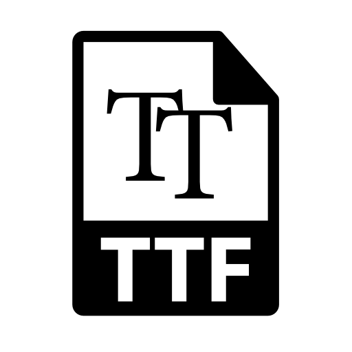 TTF file format symbol