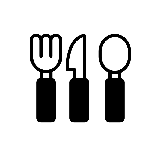 Restaurant cutlery symbol of IOS 7 interface
