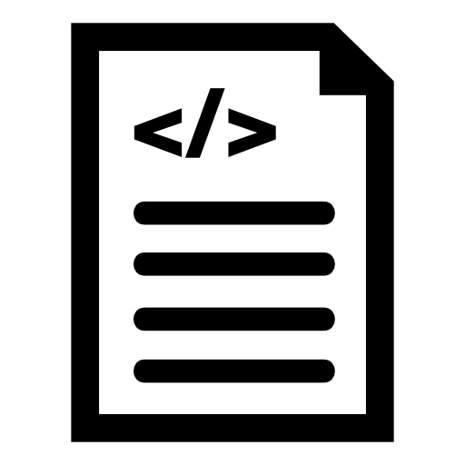 Document with code interface symbol