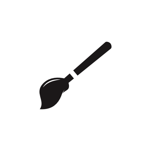 Brush tool interface photo symbol