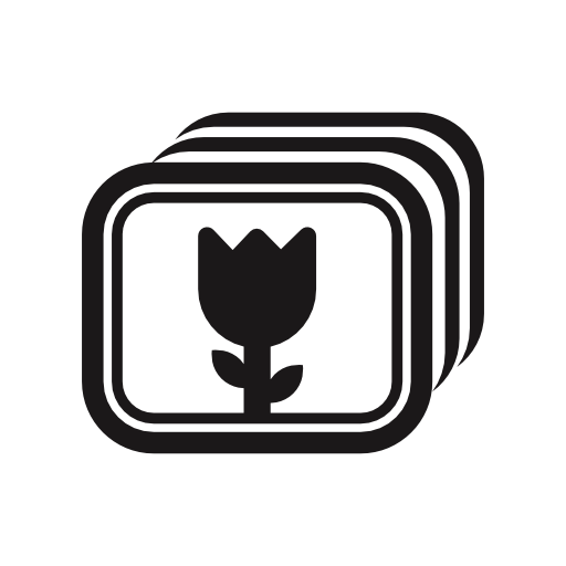 Flower photography interface option symbol