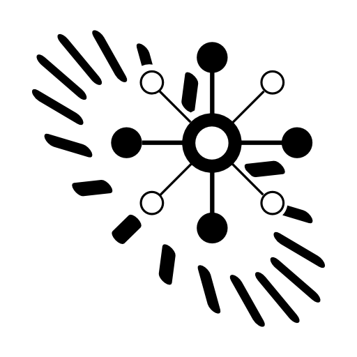 Data analytics circular symbol