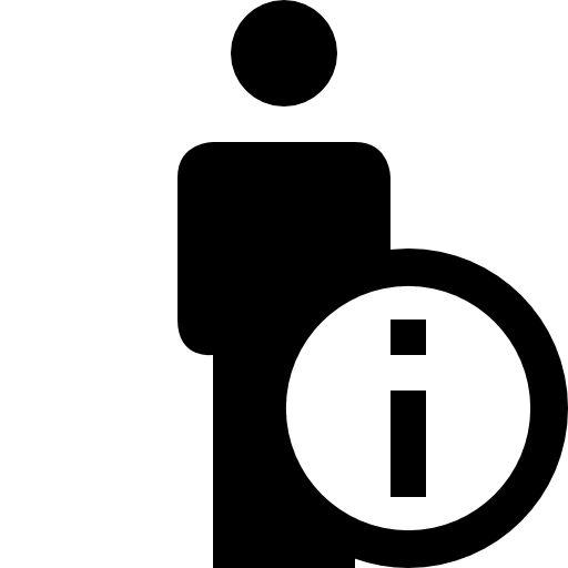 User information with full body shape and info badge