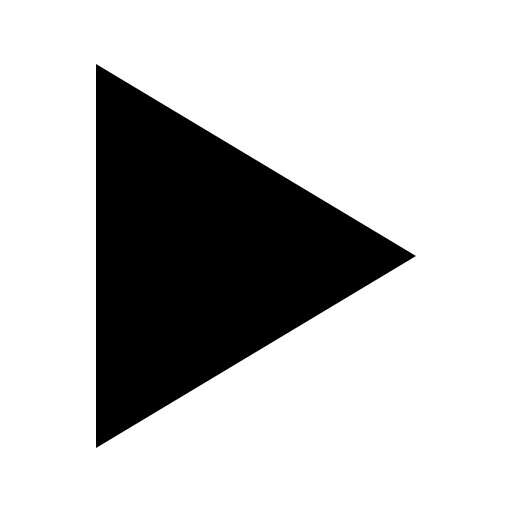 Play triangular arrow symbol