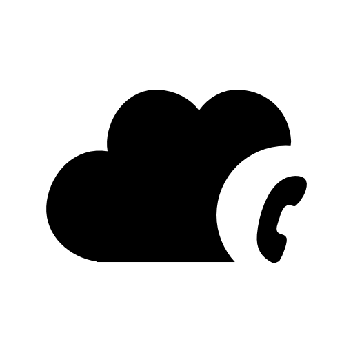Cloud phone interface symbol