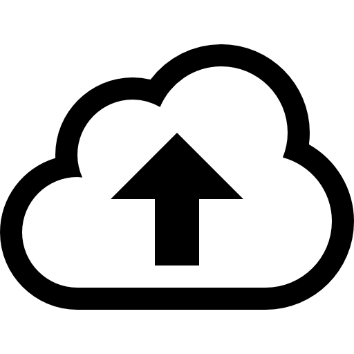 Cloud upload symbol