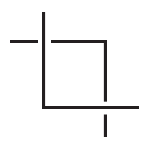 Crop, IOS 7 interface symbol