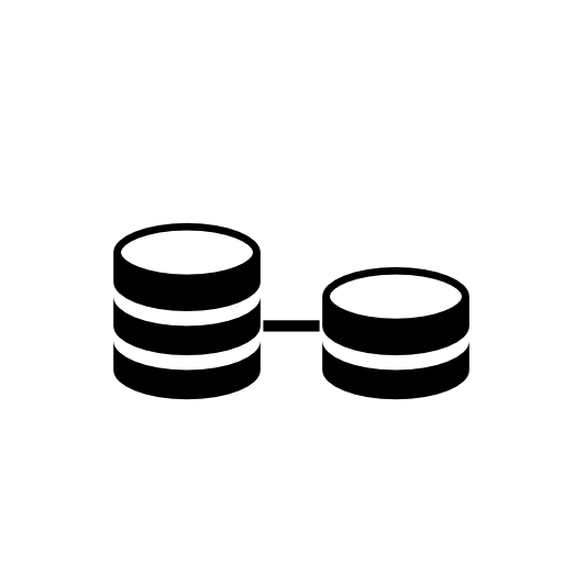 Two databases of different sizes