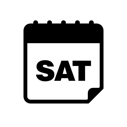 Saturday calendar daily page interface symbol