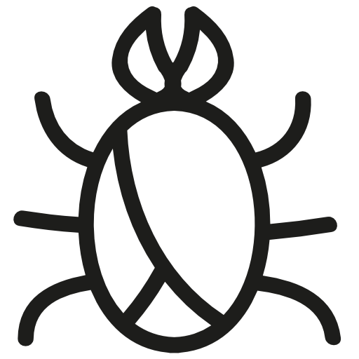 Bug hand drawn symbol