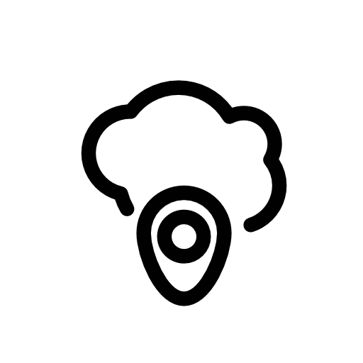 Pin for place on a cloud