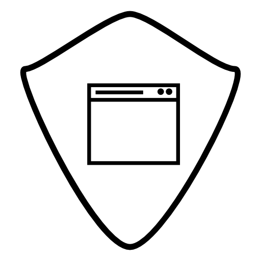Shield application IOS 7 symbol