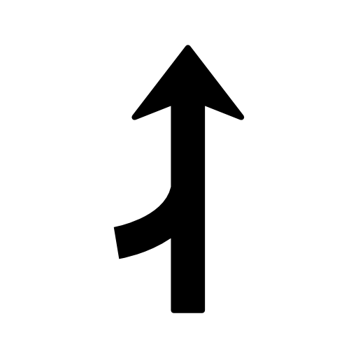 Arrow merge symbol