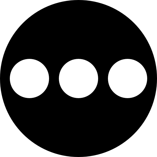 Circular button with three dots inside