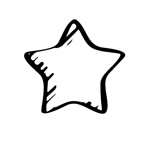 Star sketched favourite symbol