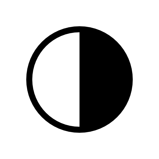 Contrast circle symbol