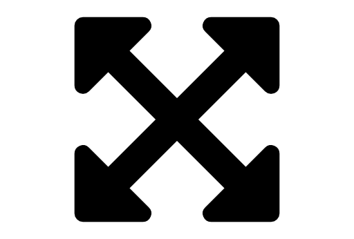 Fullscreen arrows symbol