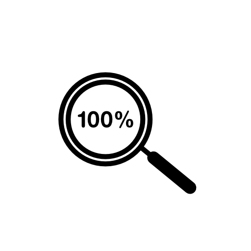 100 percent zoom symbol