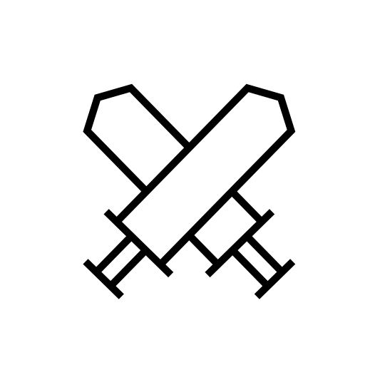 Swords cross, IOS 7 interface symbol