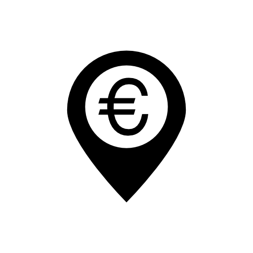 Euro symbol in a placeholder