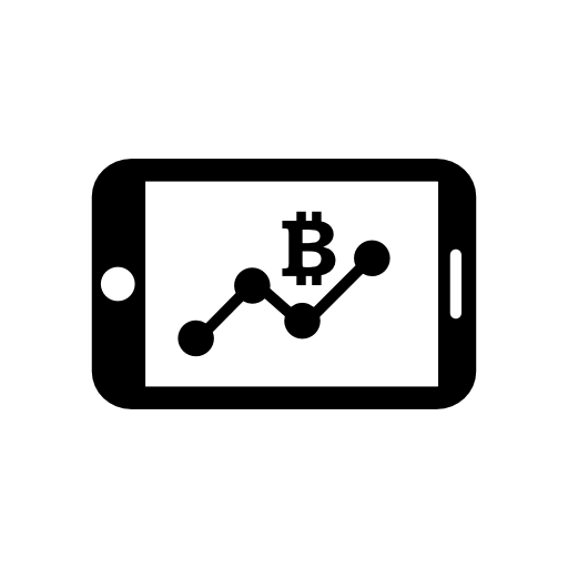 Bitcoin mobile phone connections graphic