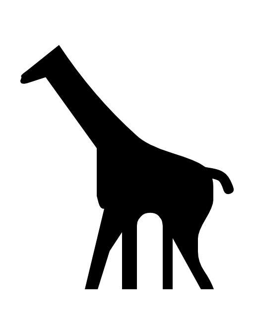 Giraffe side view