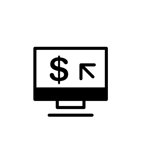 Computer cash interface symbol