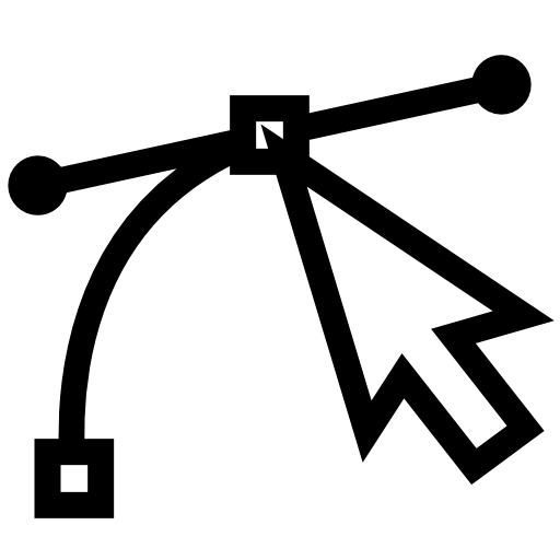 Vector sketch with pointer arrow