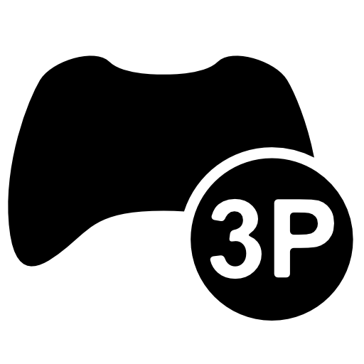 Three players game symbol