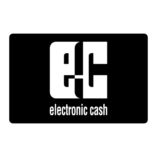 Electronic cash paying card logo