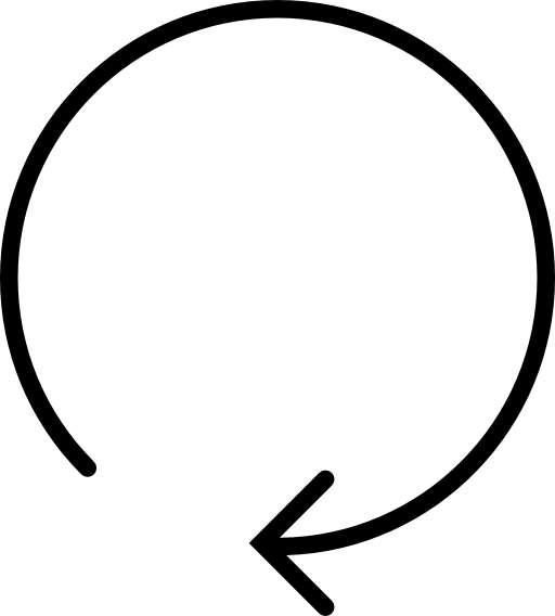 Arrow thin circle